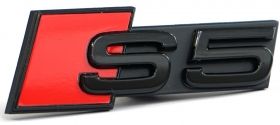S5 Black Edition Емблема предна решетка AUDI S5 Facelift след 2020 г.