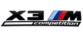 X3M COMPETITION Емблема задна BMW X3 / X3M след 2017 г.