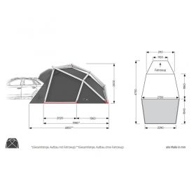 Къмпинг палатка Audi Q7 / Q5 / Q3